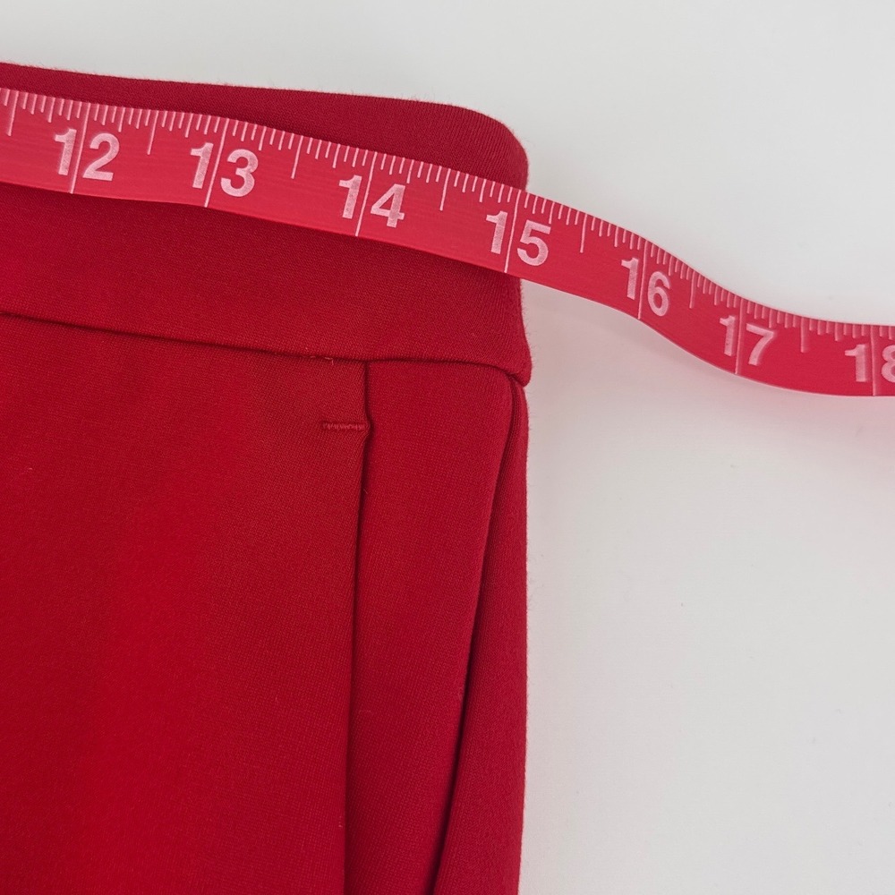 Boden Richmond Women Pants 8R Red Ponte Jersey Stretch Kick Flare NWT - Picture 7 of 8